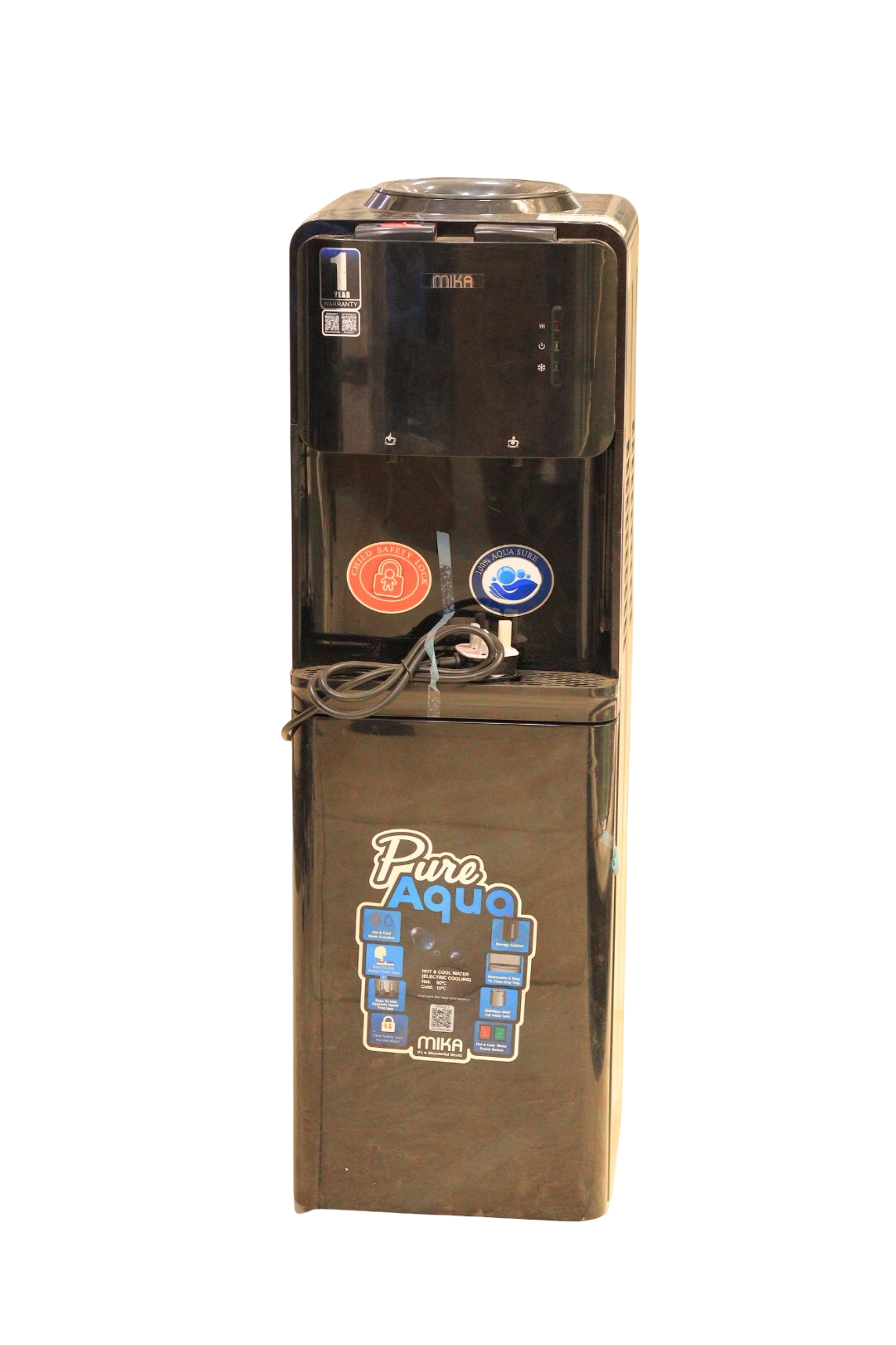 MIKA MWD2303B Hot  Cold Water Dispenser  Child Safety Lock 1 Year Warranty Energy Efficient
