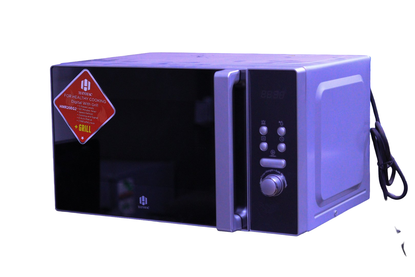 HANMAC HMR20EG2 20L Digital Microwave Oven  700W Power Timer and Defrost Function